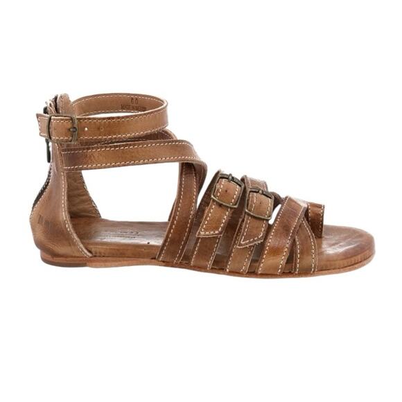 Bed Stu Miya Leather Cognac Brown Sandals size 8 - Picture 1 of 9